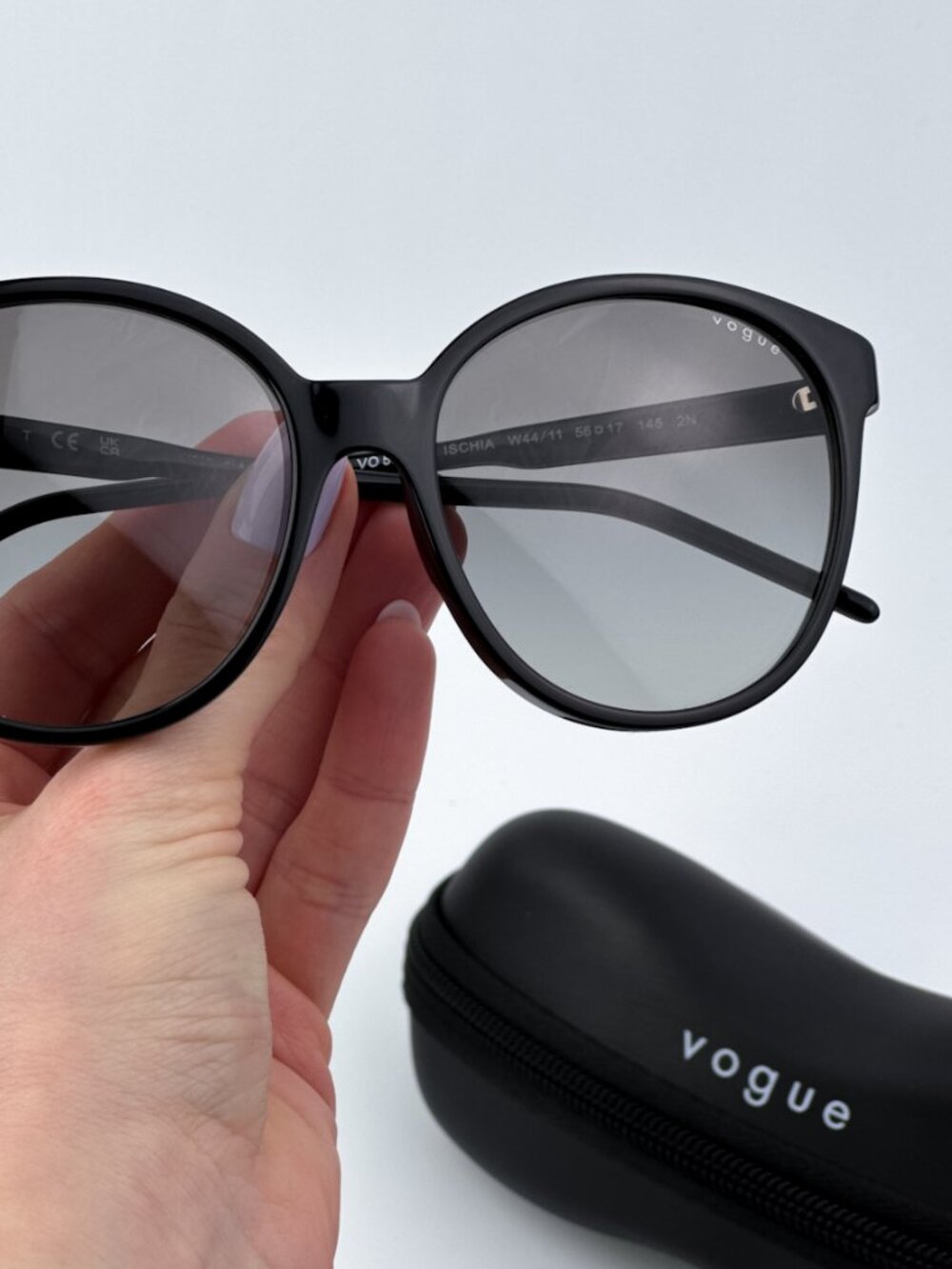 VOGUE VO5509S W44/1156 BLACK BUTTERFLY OVERSIZED SUNGLASSES